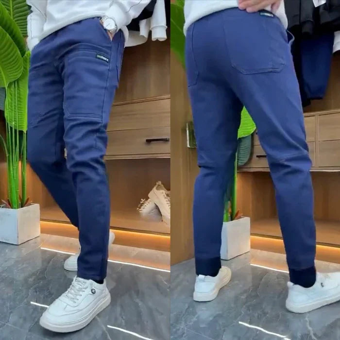 Calça Masculina Stretch com Elastano e 6 Bolsos Work