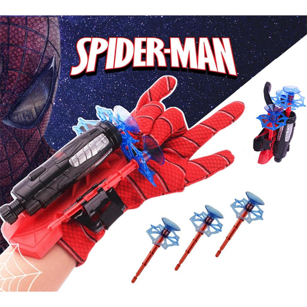 Kit Luva Do Homem Aranha Lança Teia + Máscara COM LED